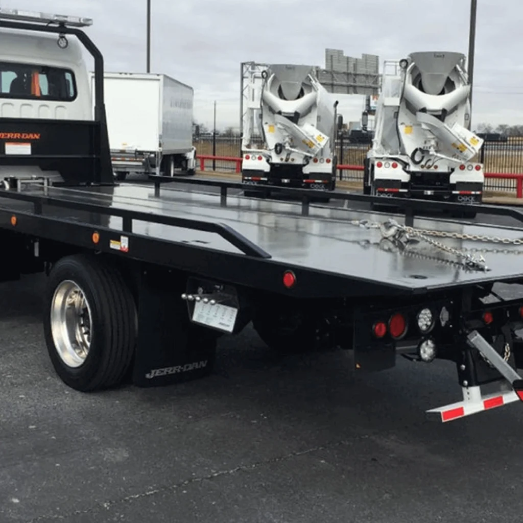 a truck with a flat bed